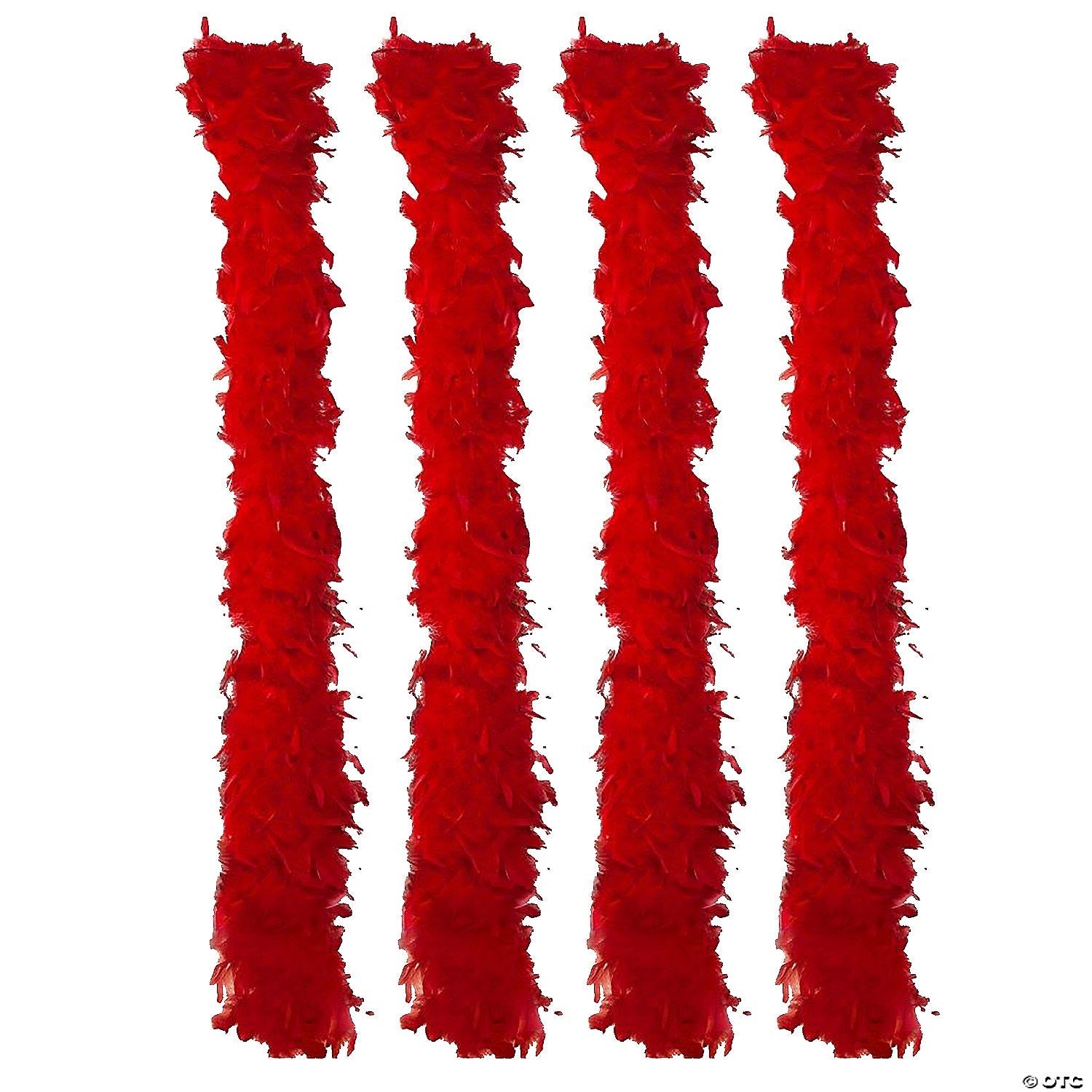 72" Jumbo Red Feather Boa Scarf  Valentines Day Accessory Garland Decorations
