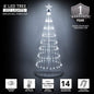 4' 6' 9' 12' Cool White Animated LightShow Cone Tree Christmas Outdoor Yard LED