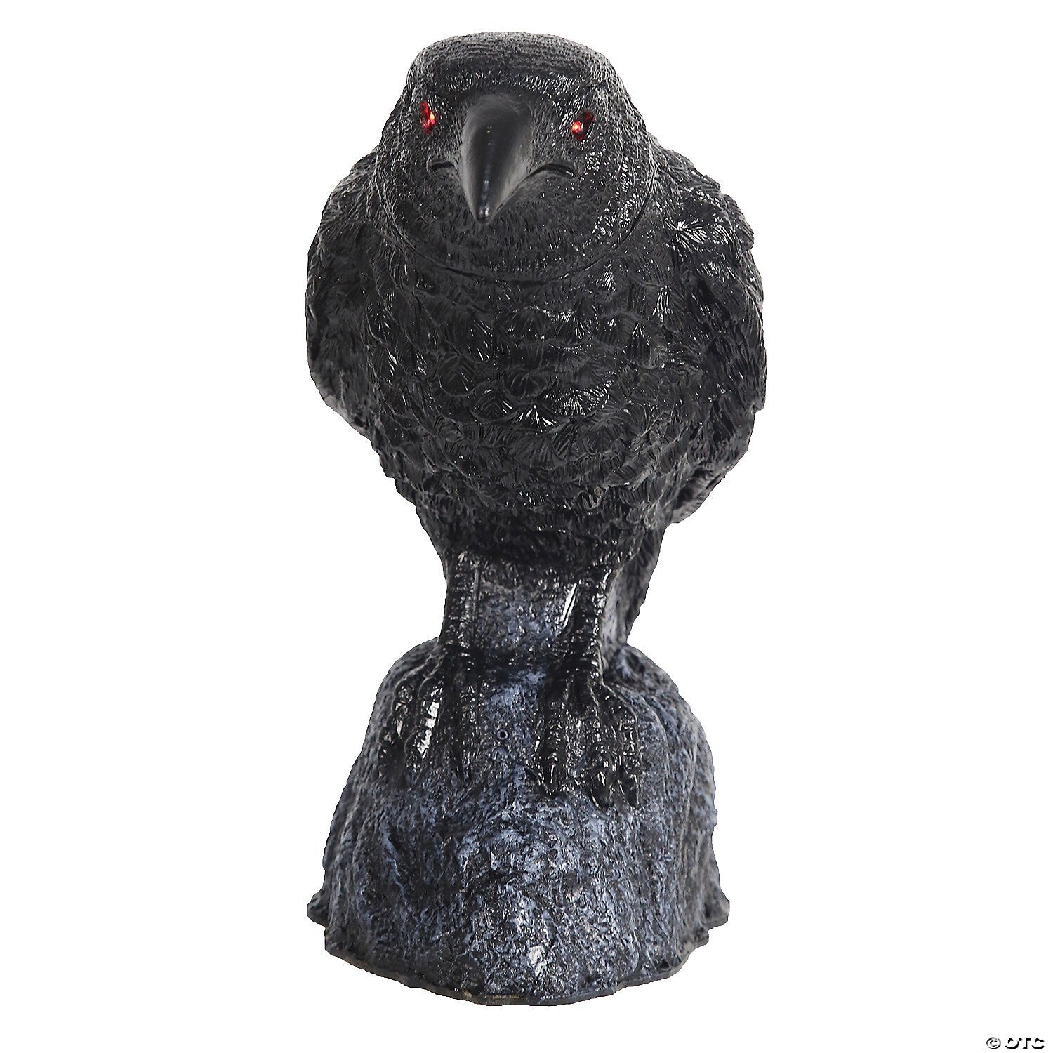 See Video! Head Turning Raven Crow Bird Animatronic Halloween Decor Prop Outdoor