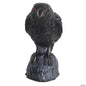 See Video! Head Turning Raven Crow Bird Animatronic Halloween Decor Prop Outdoor