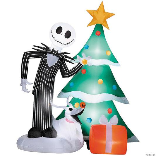 6 Ft Jack & Zero Nightmare Before Christmas Inflatable