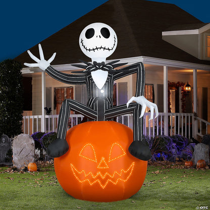 10 Ft Jack Nightmare Christmas Lightshow Inflatable Outdoor Halloween Yard Decor