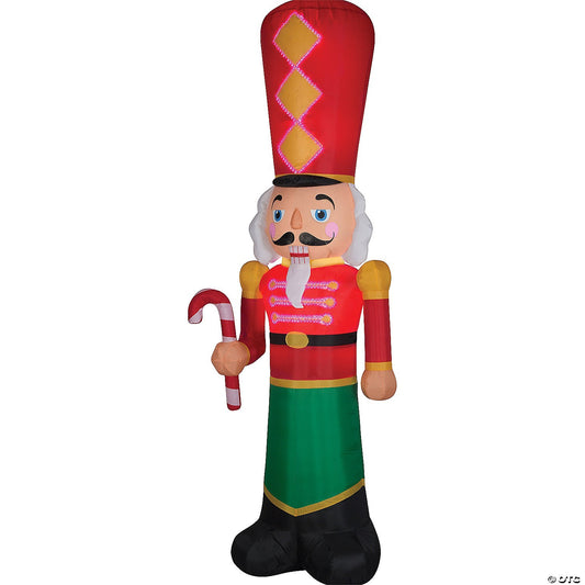 GIANT! 9 Ft Nutcracker Inflatable Christmas Outdoor Yard Decoration LED Lighted