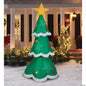 7.5' Lighted Christmas Tree Micro LED Lights Star Inflatable Outdoor Yard Decor