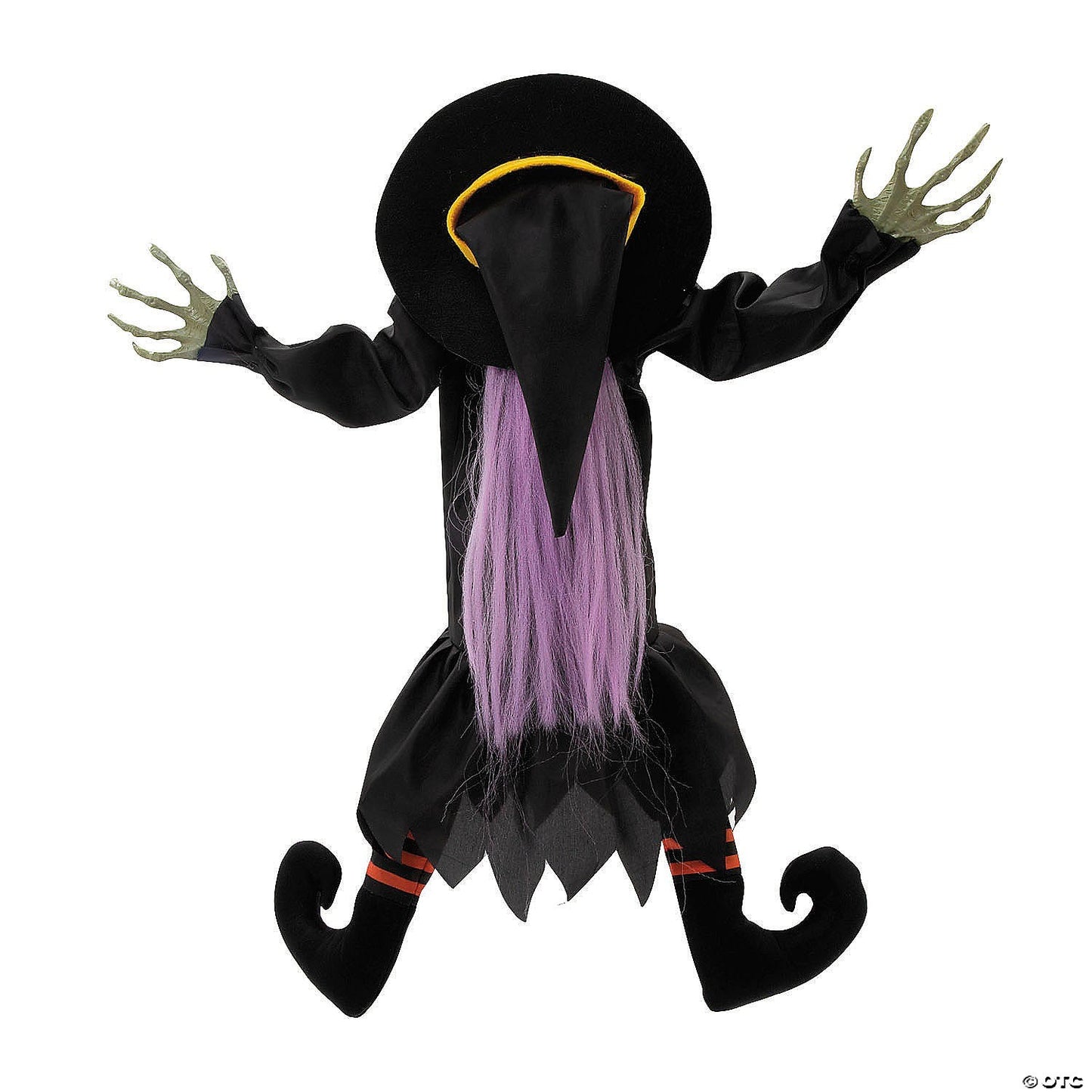See Video! Kicking Witch Animated Halloween Decoration Outdoor Haunted Prop Door