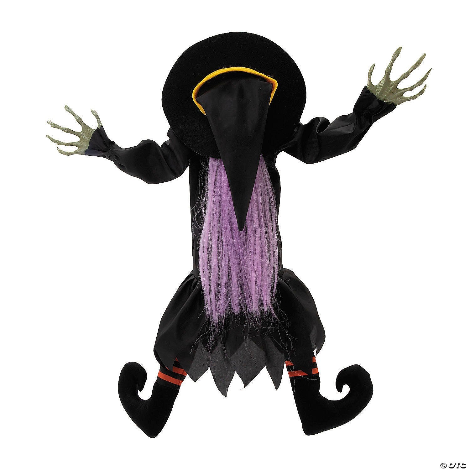 See Video! Kicking Witch Animated Halloween Decoration Outdoor Haunted Prop Door