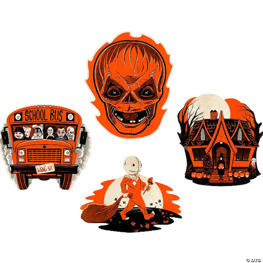 Vintage Look Retro Glow Trick Treat Studio Sam Collection Halloween Wall Decor