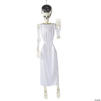 Life Size Frankenstein Bride Skeleton Posable Halloween Outdoor Decor Haunt Prop