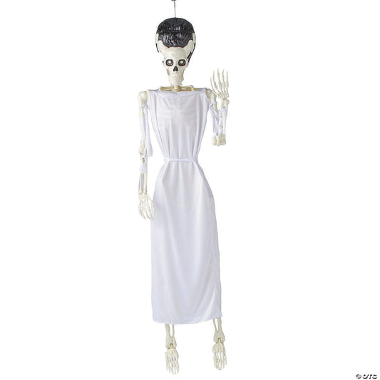 Life Size Frankenstein Bride Skeleton Posable Halloween Outdoor Decor Haunt Prop