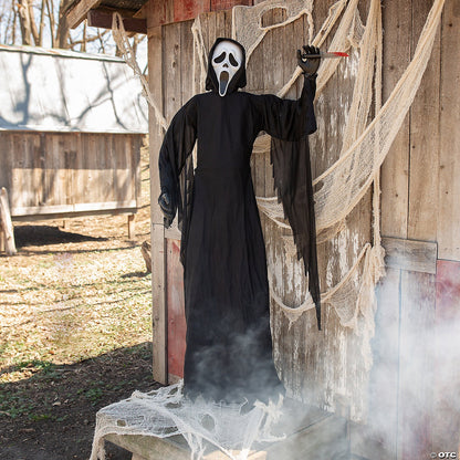 6 Ft GhostFace Scream Movie with Knife Halloween Outdoor Decoration Haunted Prop