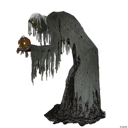 Life Size 7 Ft Jack Stalker Skeleton Pumpkin Animatronic Halloween Prop Haunted