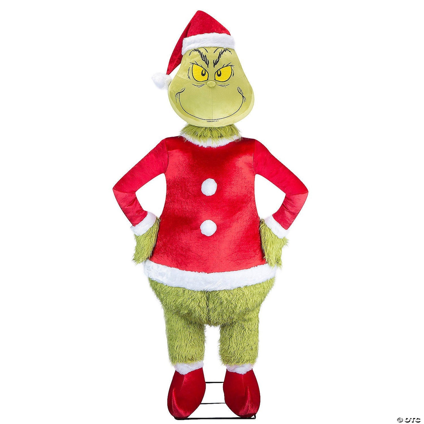 6 ft Life Size Animated Fuzzy Grinch Singing & Dancing Christmas Decoration