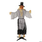 LifeSize Head Turning Pumpkin Scarecrow Animated Halloween Haunt Decor Yard Prop