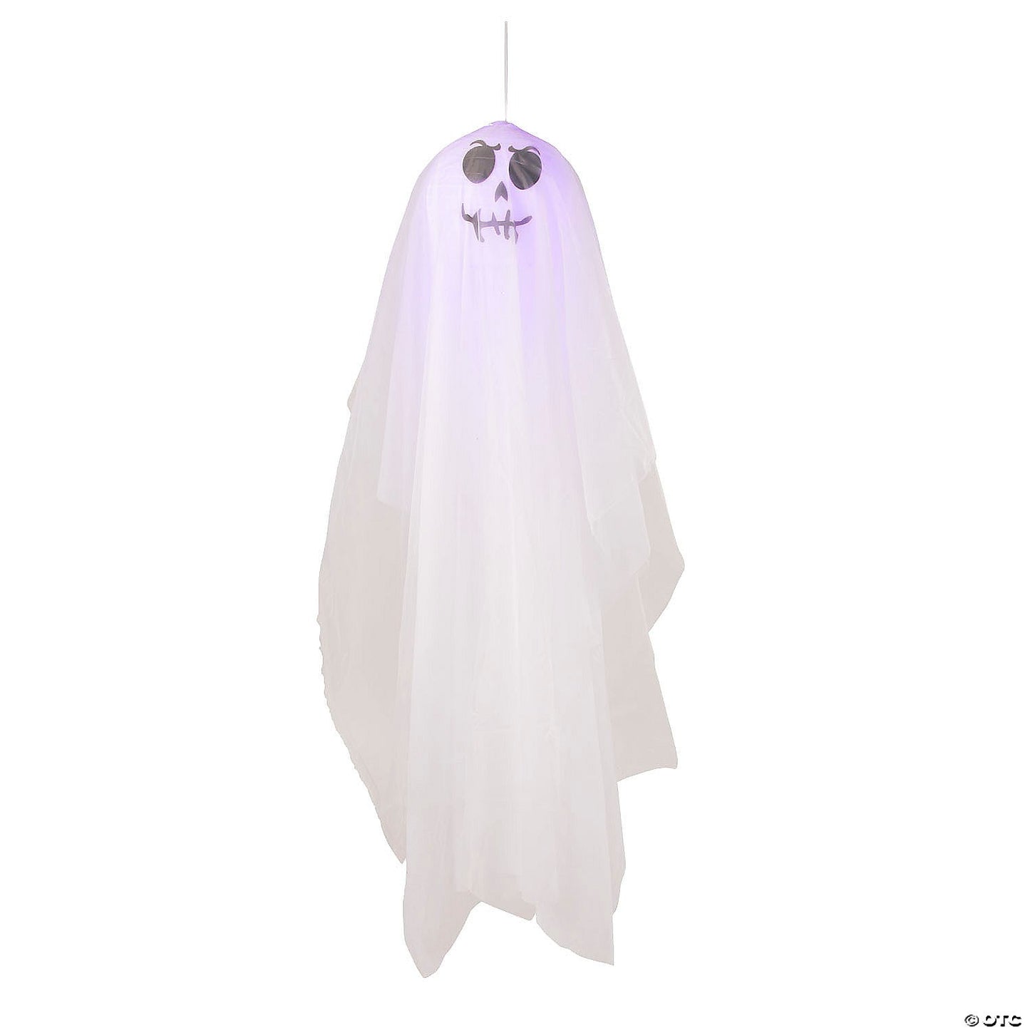 64" Light Up Smiling Ghost Lighted Halloween Outdoor Decoration Haunt Yard Prop