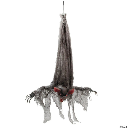 39" Animated Screeching Gray Vampire Bat