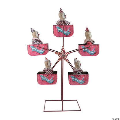 Life Size Evil Creepy Clown Ferris Wheel Animated Halloween Prop Haunted Circus