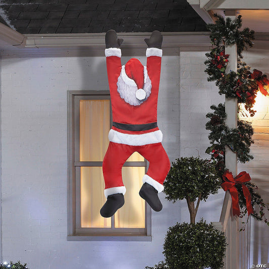 59" Gutter Hanging Santa Christmas Outdoor Decoration Vacation Clark Griswold
