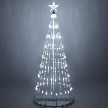 4' 6' 9' 12' Cool White Animated LightShow Cone Tree Christmas Outdoor Yard LED