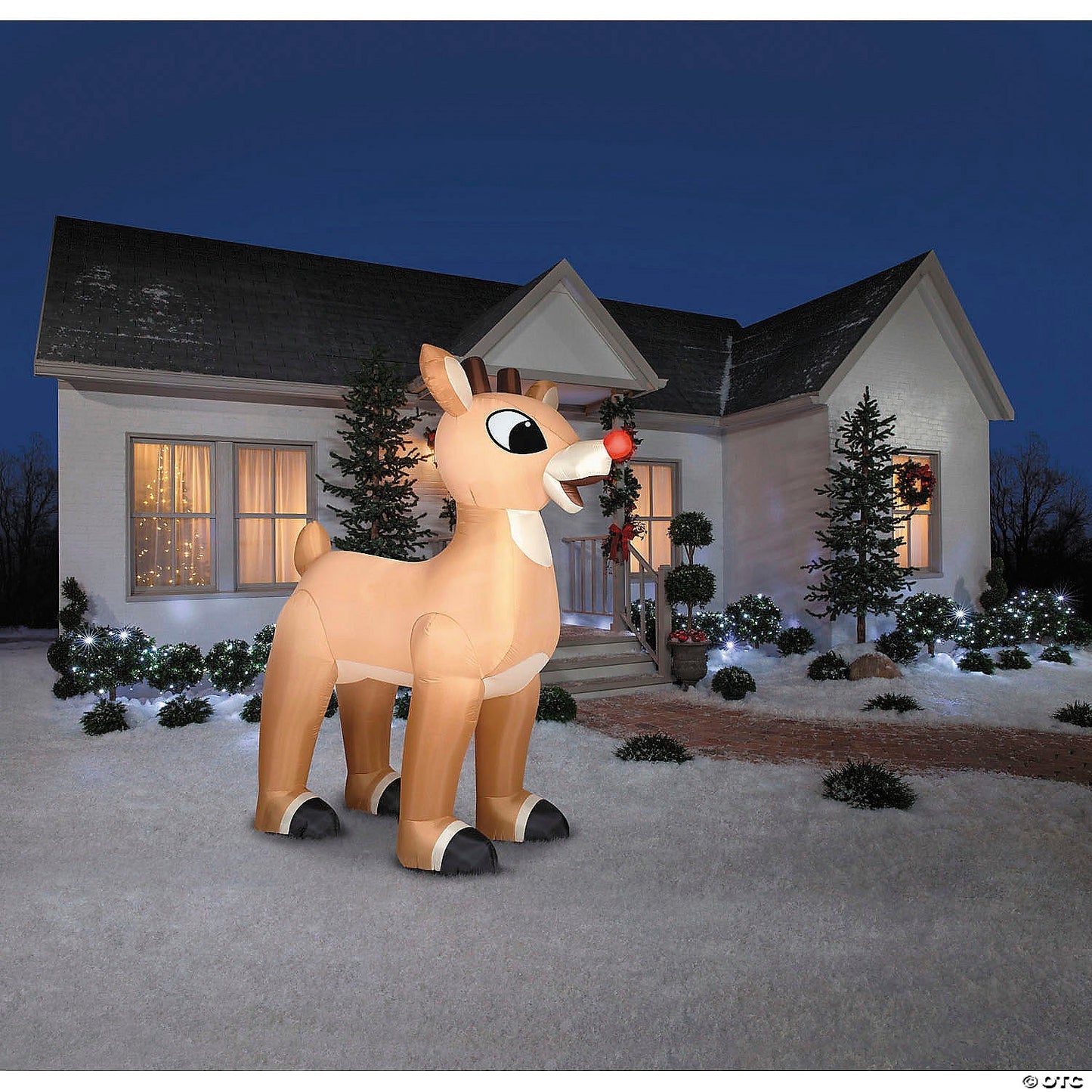 10 Ft GIANT Rudolph Inflatable Outdoor Yard Decoration with LED Lights Reindeer