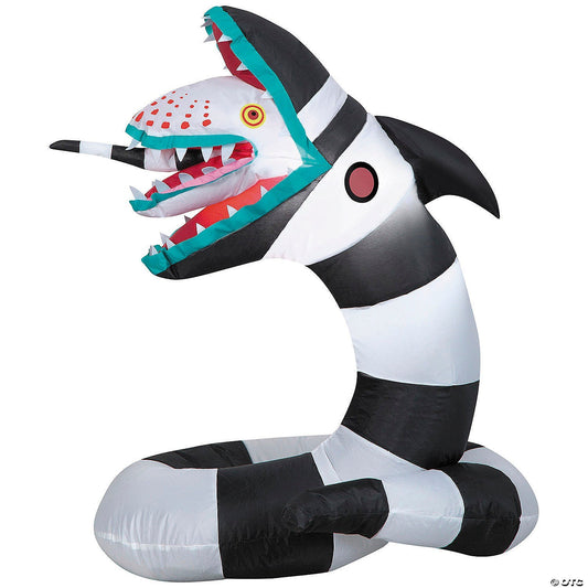 3 Ft Sandworm Beetlejuice Inflatable Outdoor Halloween Yard Decoration Lighted