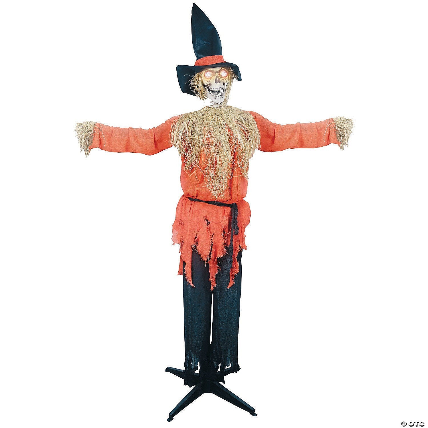 See Video! 6' Life Size Talking Skeleton Scarecrow Animated Halloween Haunt Prop