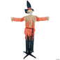 See Video! 6' Life Size Talking Skeleton Scarecrow Animated Halloween Haunt Prop
