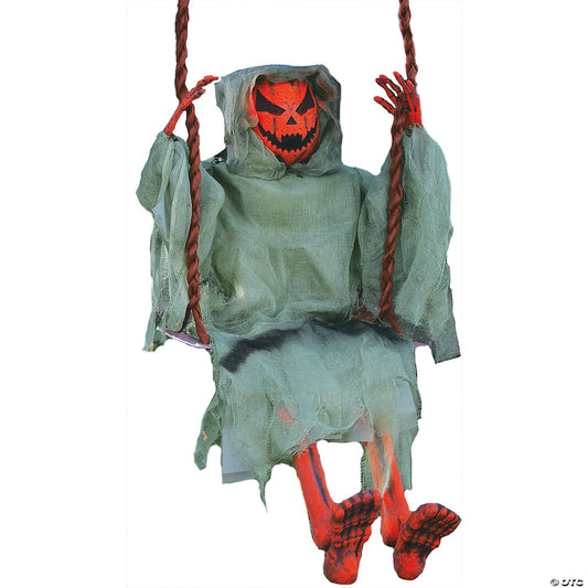 36" Pumpkin Jack Reaper Swing Halloween Outdoor Decoration Prop Porch Yard Hang