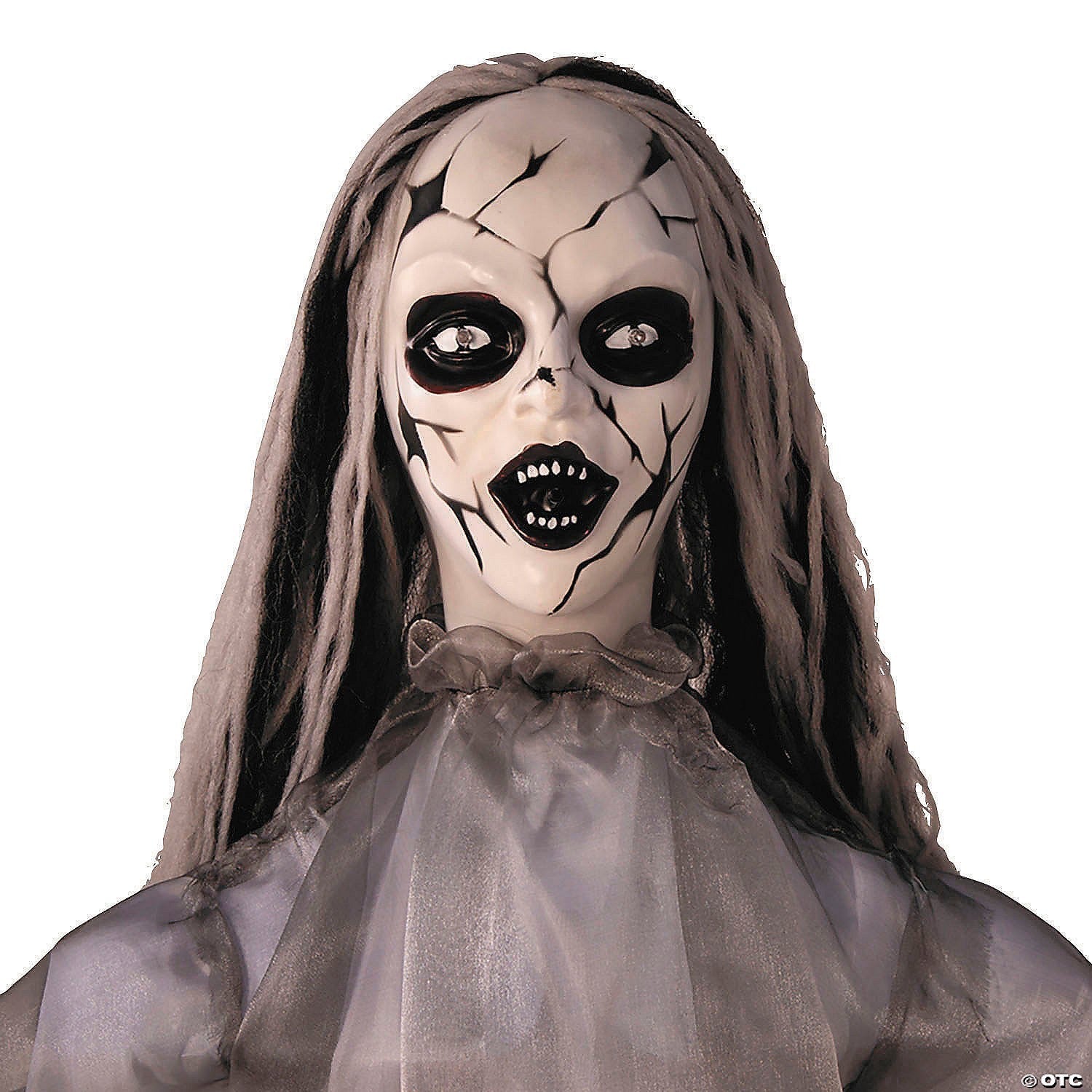 5.6 Ft Animated Ghost Spirit Woman Halloween Haunted House Decoration Prop 2025