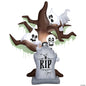 8 Ft Haunted Ghost Tree Lightshow ShortCircuit Inflatable Outdoor Halloween Yard