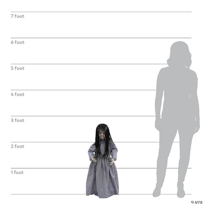 See Video! Life Size Haunted Talking Evil Doll Animated Halloween Prop Annabelle