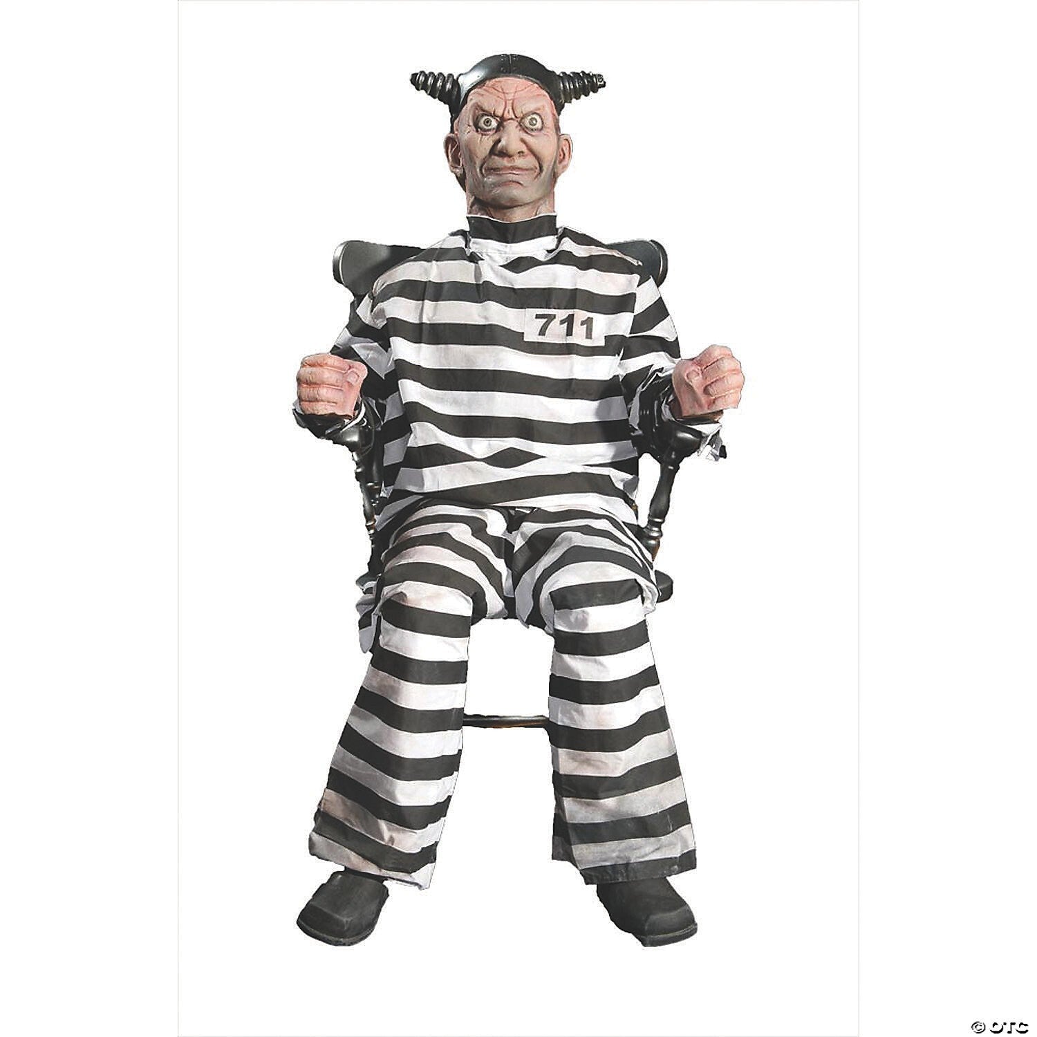 LifeSize Frightronics Buzz  Electric Chair Animatronic Halloween Haunt Prop Jail