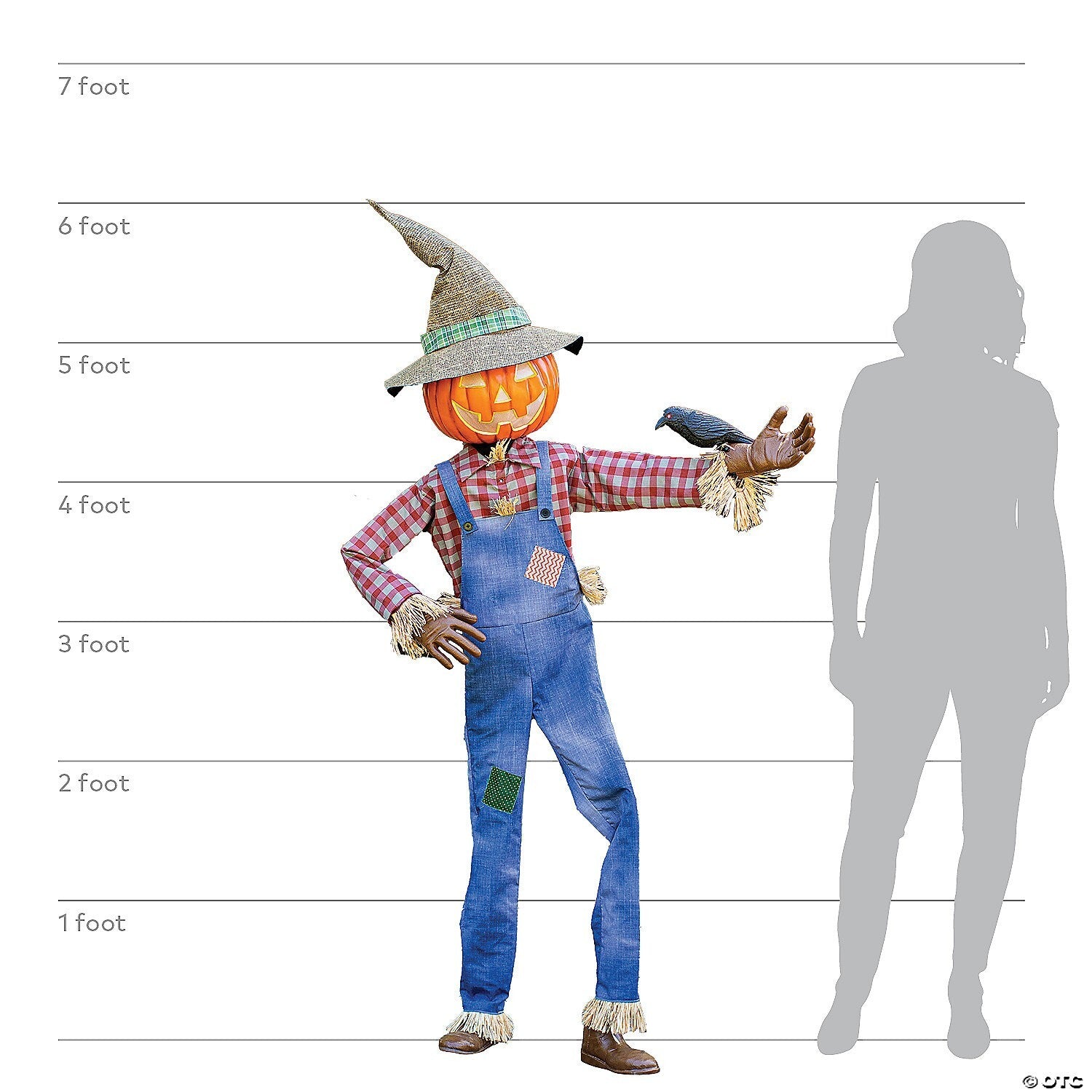 See Video LifeSize Pumpkin Scarecrow Animated Halloween Porch Decoration Outdoor