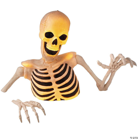 HUGE! 7.5 Ft Lighted Skeleton Ground Breaker Halloween Outdoor Decor Haunt Prop