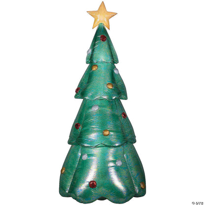 90" Lighted Christmas Tree Inflatable Iridescent Fabric