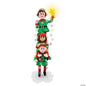 6.5 Ft Elf Stack Animated Lights & Sound Outdoor Christmas Yard Decoration Porch