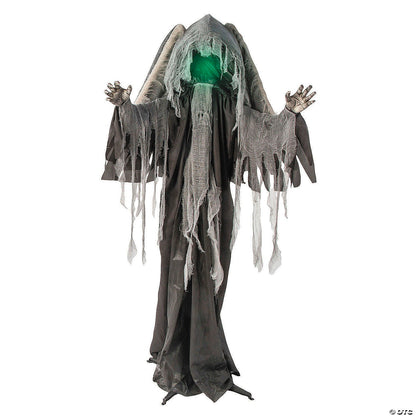 5 Ft 8" Graveyard Reaper w Animated Wings Halloween Haunted Spirit Prop 2025