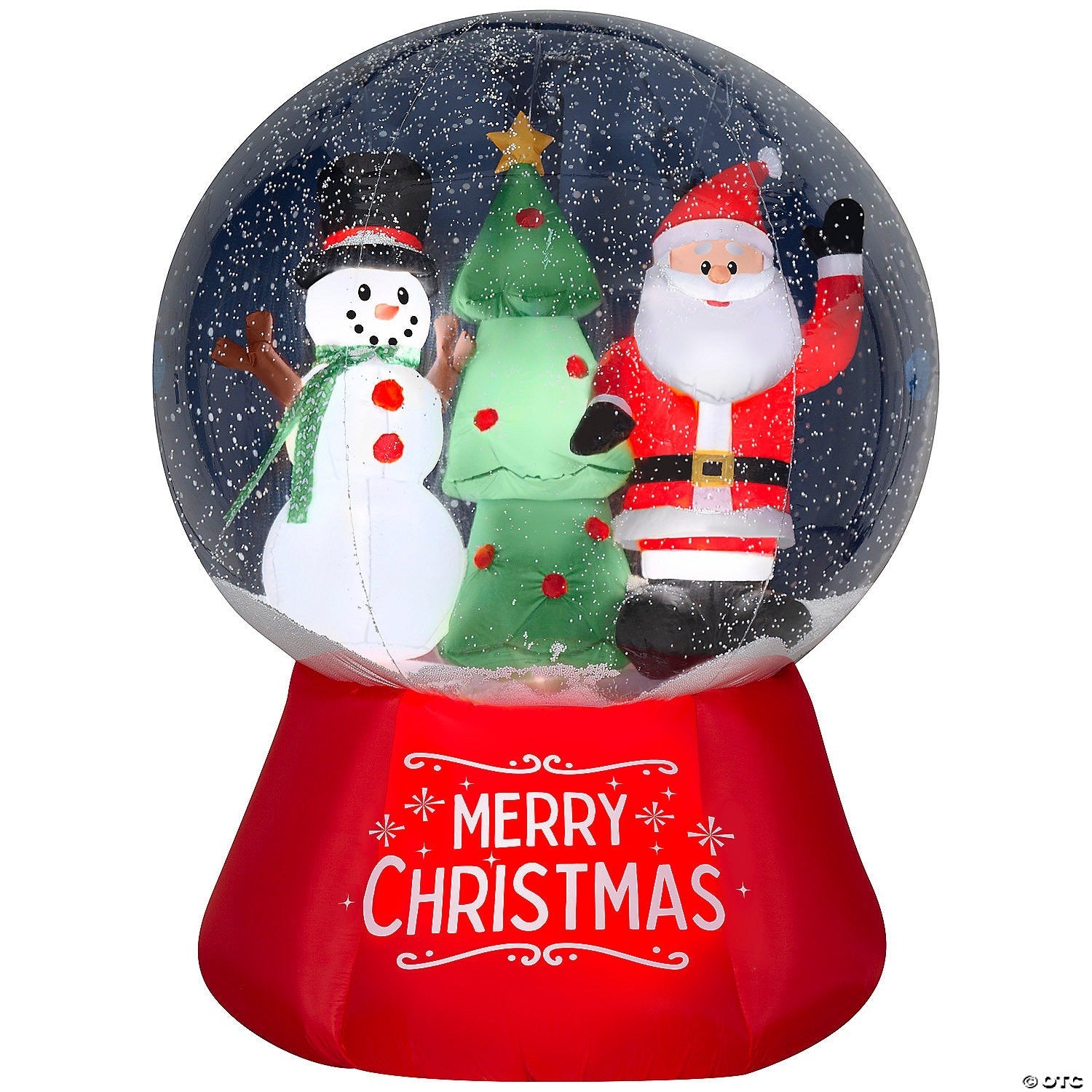 6 Ft Animated Santa Snow Globe Christmas Inflatable Outdoor Yard Decor Lighted