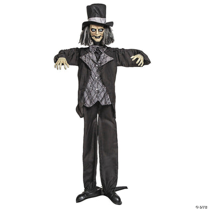6 Ft Animated Groom Butler Pop Up Jaw Halloween Haunted Spirit Prop Decor 2025
