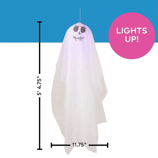 64" Light Up Smiling Ghost