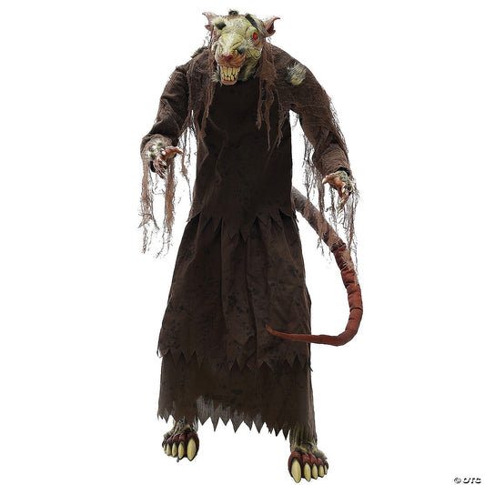 See Video LifeSize Mangey Rat Moving Animated Halloween Haunted Prop Animatronic
