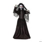 See Video LifeSize Jaw Drop Black Bride Animated Halloween Haunt Yard Prop Decor