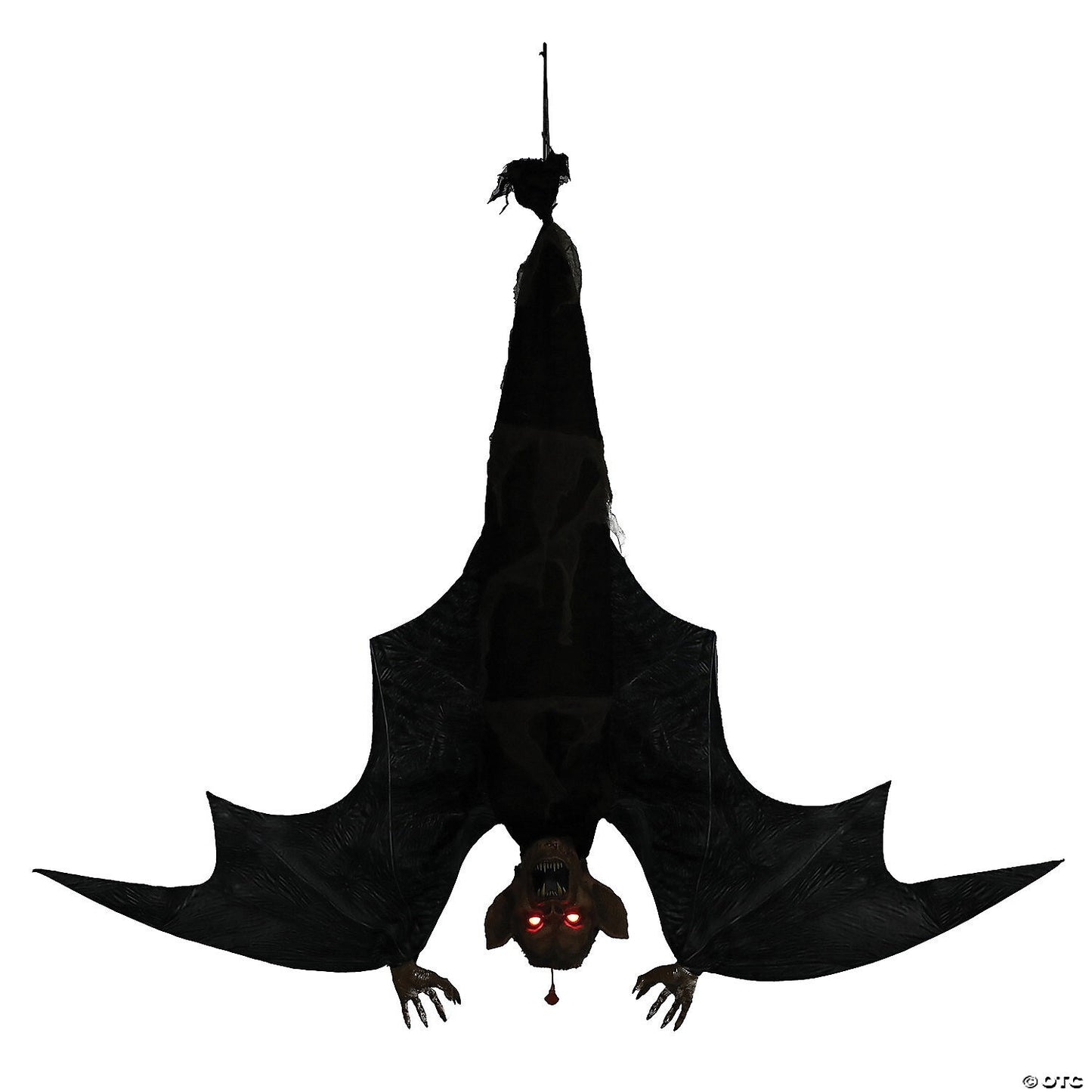 Giant 46" Hanging Vampire Bat Wings Animated Outdoor Halloween Haunt Prop Moving