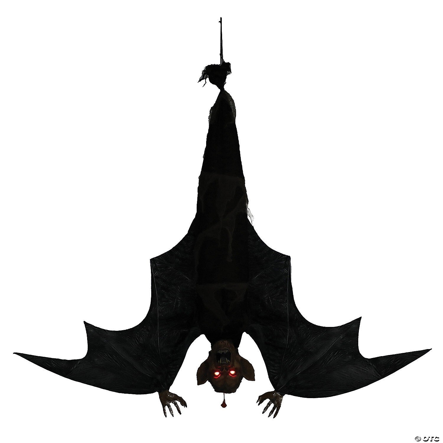 Giant 46" Hanging Vampire Bat Wings Animated Outdoor Halloween Haunt Prop Moving
