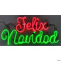 20" LED Lighted Feliz Navidad Merry Christmas Wall Decoration Home Window Lights
