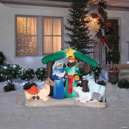 78" Nativity Scene Holy Family Manger Inflatable Christmas Outdoor Yard Decor