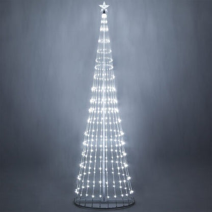 4' 6' 9' 12' Cool White Animated LightShow Cone Tree Christmas Outdoor Yard LED