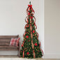 7.5 Ft SimpliciTree™  Pre-Lit Pre Decorated Christmas Tree Classic White Lights
