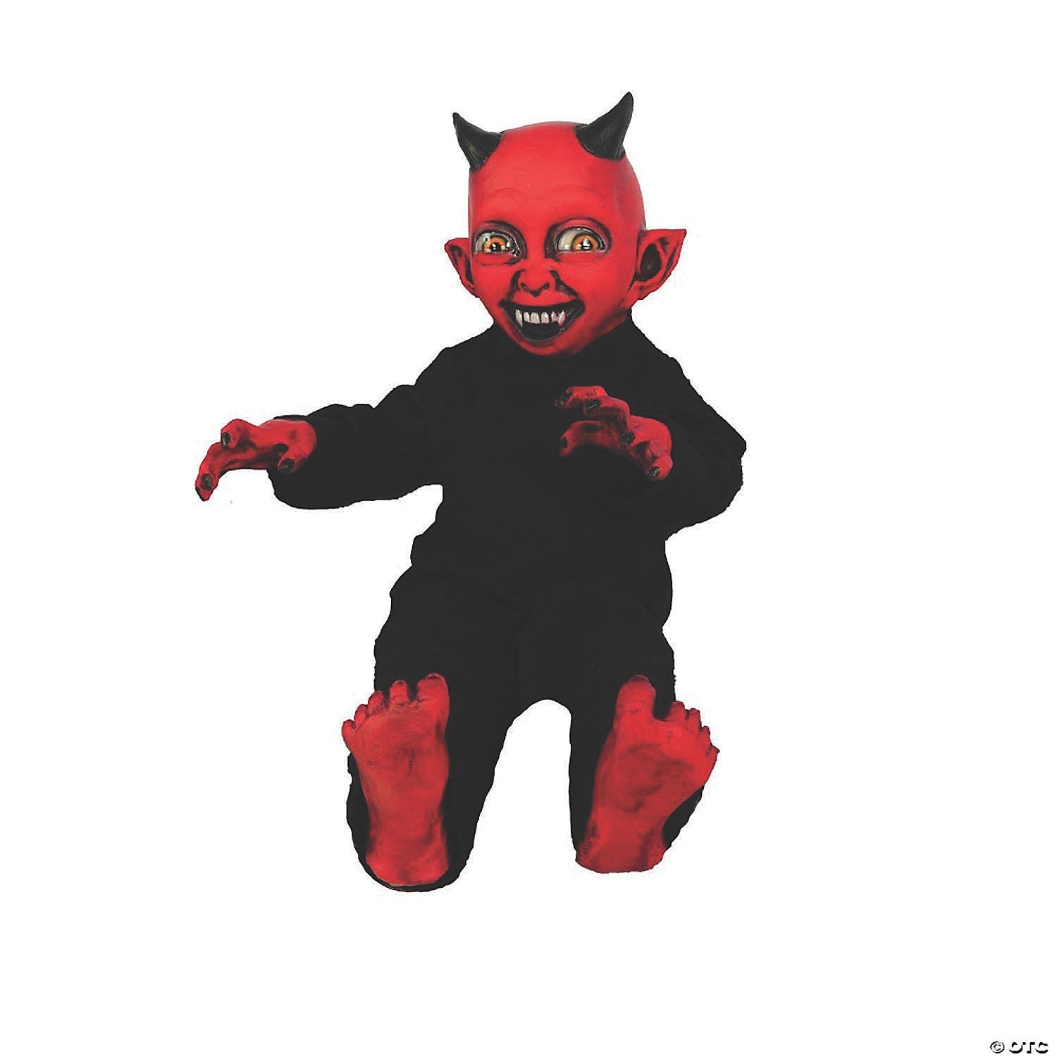 Little Devil Monster Kid Prop Krampus Halloween Posable Decor Haunted Distortion