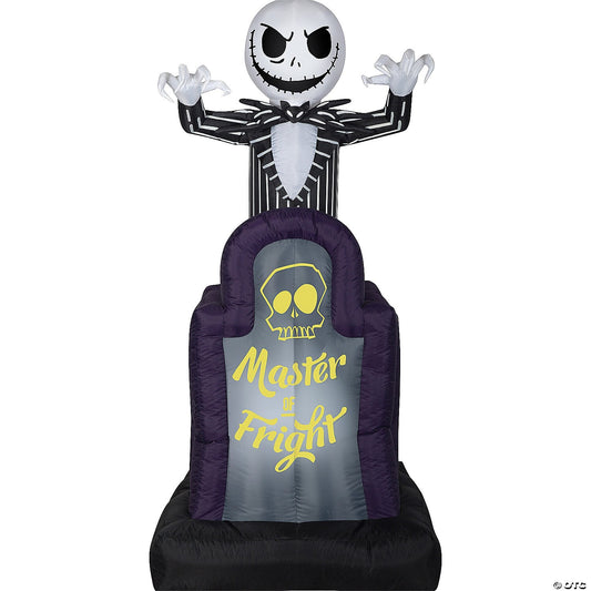 42" Jack Skellington Pop Up Animated Inflatable Outdoor Halloween Yard Decoratio
