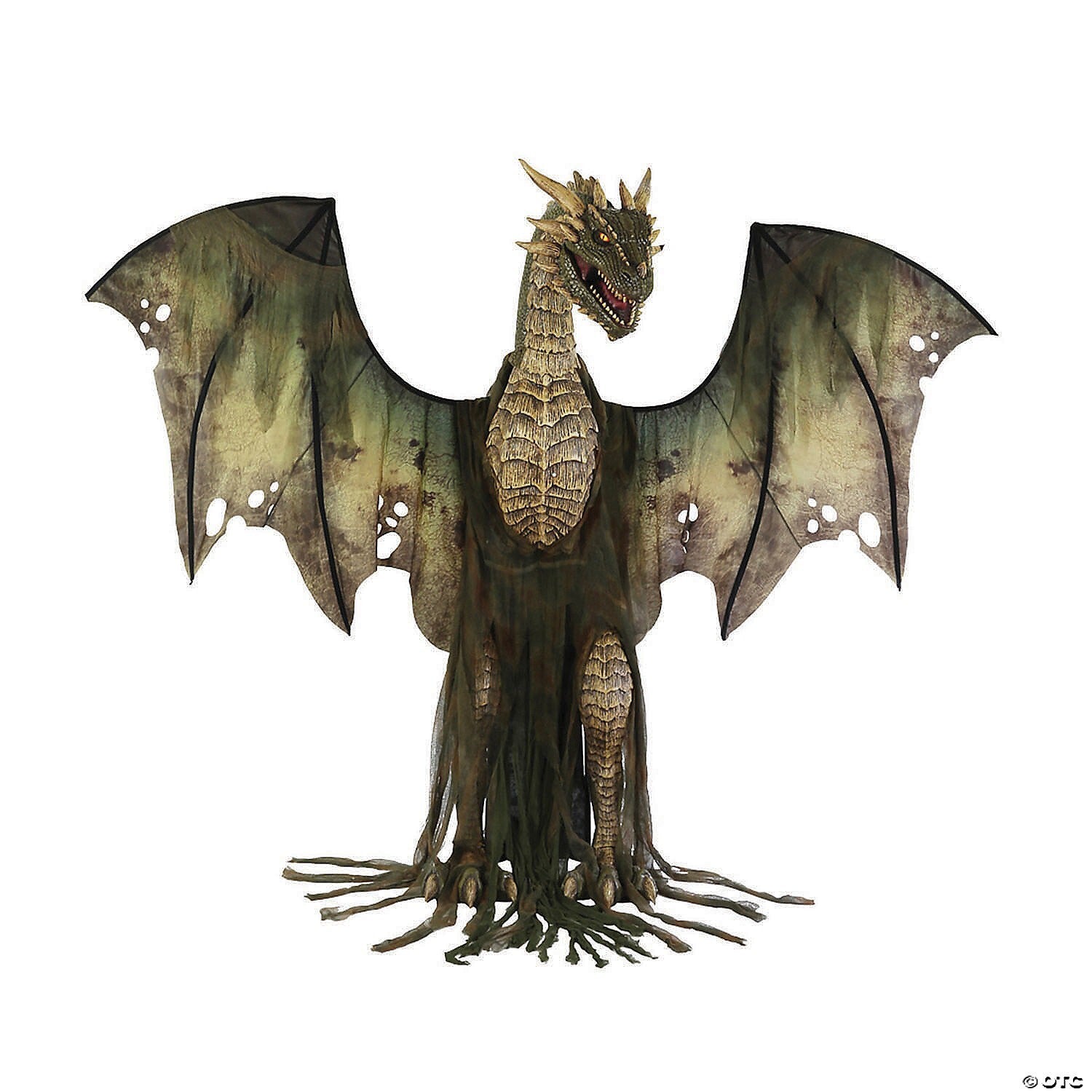 Halloween Animatronic 7' Dark Forest Dragon Haunted Prop Outdoor LifeSize Decor